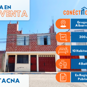 Venta de Casa con Departamentos en Villa Agronómica - Tacna