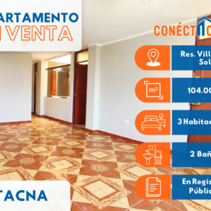 Venta de Departamento en Urb. Villa del Sol - Cercado de Tacna