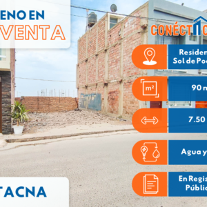 Venta de Terreno en Residencial Sol de Pocollay - Ciudad de Tacna