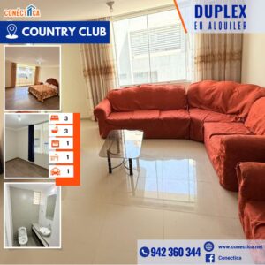 🏡✨ DÚPLEX AMOBLADO EN ALQUILER – COUNTRY CLUB SAMEGUA ✨🏡