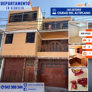 🏠✨ DEPARTAMENTO EN ALQUILER – 1ER PISO EN SAN ANTONIO ✨🏠