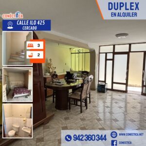 ✨ DÚPLEX EN ALQUILER – AMPLIO Y FUNCIONAL CALLE ILO✨🏠